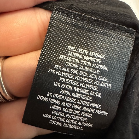 Anthropologie Ett:twa Rainbow Tweed Berwyn Jacket Silk Blend Womens XS Petite - Picture 10 of 12